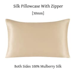 Zipper Pillowcase 1pc 30mm 100% Mulberry Silk Solid Color Comfortable Ventilate Many Sizes Customized