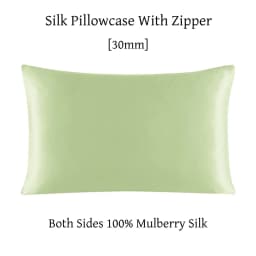 Zipper Pillowcase 1pc 30mm 100% Mulberry Silk Solid Color Comfortable Ventilate Many Sizes Customized