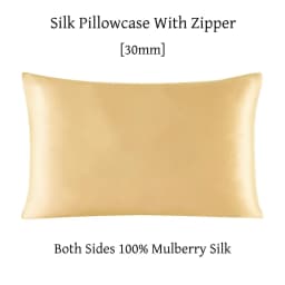 Zipper Pillowcase 1pc 30mm 100% Mulberry Silk Solid Color Comfortable Ventilate Many Sizes Customized