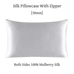 Zipper Pillowcase 1pc 30mm 100% Mulberry Silk Solid Color Comfortable Ventilate Many Sizes Customized