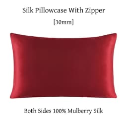 Zipper Pillowcase 1pc 30mm 100% Mulberry Silk Solid Color Comfortable Ventilate Many Sizes Customized