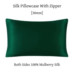 Zipper Pillowcase 1pc 30mm 100% Mulberry Silk Solid Color Comfortable Ventilate Many Sizes Customized