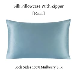 Zipper Pillowcase 1pc 30mm 100% Mulberry Silk Solid Color Comfortable Ventilate Many Sizes Customized