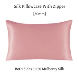 Zipper Pillowcase 1pc 30mm 100% Mulberry Silk Solid Color Comfortable Ventilate Many Sizes Customized