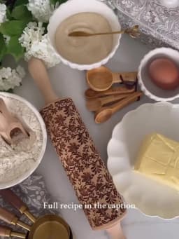 Arjmide 35X4.5CM European Retro Flower Window Grilles Deep Engraved Wooden Embossed Cookies Rolling Pin for Baking 3D Mold ZM006