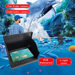 Dodosee 220° Underwater Fishing Camera Handheld 1080P 4.3'' LCD Fish Finder Portable Fish Depth Finder Water With Night Vision