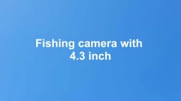 Dodosee 220° Underwater Fishing Camera Handheld 1080P 4.3'' LCD Fish Finder Portable Fish Depth Finder Water With Night Vision