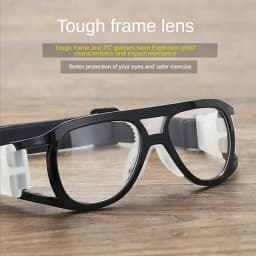 Myopia Basketball Glasses Sport Eyewear Football Anti-Collision Glasses Aspheric Color Photosensitive Changing Spectacle Lenses