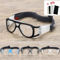 Myopia Basketball Glasses Sport Eyewear Football Anti-Collision Glasses Aspheric Color Photosensitive Changing Spectacle Lenses
