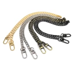 High Quality 40/60/80/100/120cm Double Clasp Snap Clip Handbag Purse Chain Leather Bag Strap Handle Shoulder Replace Repair DIY