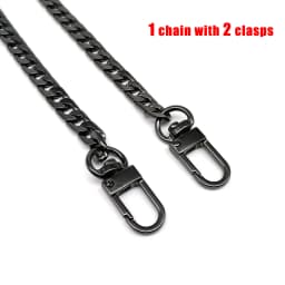 High Quality 40/60/80/100/120cm Double Clasp Snap Clip Handbag Purse Chain Leather Bag Strap Handle Shoulder Replace Repair DIY