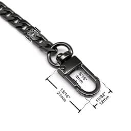 High Quality 40/60/80/100/120cm Double Clasp Snap Clip Handbag Purse Chain Leather Bag Strap Handle Shoulder Replace Repair DIY