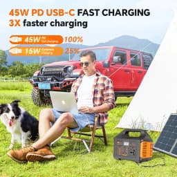 Gaiaray Solar Power Station 500W 300W Solar Generator 460WH 230WH Super Fast Charging APP Control Emergency Power Station for Home Camping Power Outages 110V US Warehouse