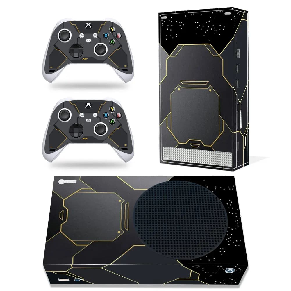 For X-box Series S Console and 2 Controllers Skin Sticker Protective Decal Cover Full Set Killer Design Compatible with XSS Skin