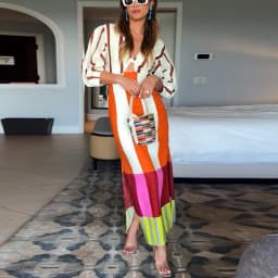 Summer Women Beach Holiday Dress Hollow Patchwork V Neck Half Sleeve Female Maxi Dress Women Casual Print Party Long Dress