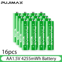 PUJIMAX AA 4255mWh Rechargeable Charging Case Charger For Batteries 1.5V Lithium Batteries Constant-Voltage Charger