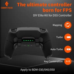 Remappable Pieces, Upgrade Boards and Redesigned Back Case and 4 Rear Buttons for PS5 Controller BDM 030&040&050