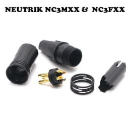 20PCS/lot NEUTRIK XLR connector 10PCS NC3MXX & 10PCS NC3FXX Male et femelle Un ensemble 3 Broches XLR Connecteur avec!