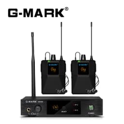 Wireless In Ear Monitor G-MARK SR100 UHF Stage Return Studio Frequency Selectable For Guitar Band Performance DJ Party