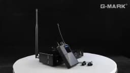 Wireless In Ear Monitor G-MARK SR100 UHF Stage Return Studio Frequency Selectable For Guitar Band Performance DJ Party