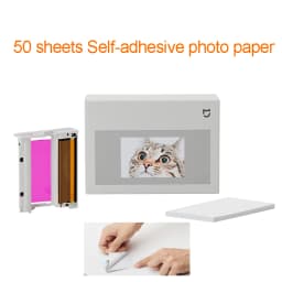 Xiaomi Portable Dye-Sublimation Photo Paper/Stickers 50 Sheets Original zink Mijia Pocket Printer Self-adhesive Photo Paper