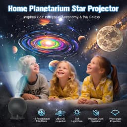 Planetarium Projector for Bedroom, 12 Image Discs, Galaxy Projectors Star Night Light, Ceiling Mood Lighting, Space Lamp