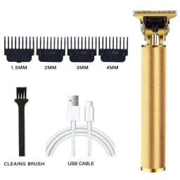 Electric Hair Clipper for Men Professional Barber Shaver Beard Trimmer Dragon Buddha Design Body Hair Cutting Machine USB