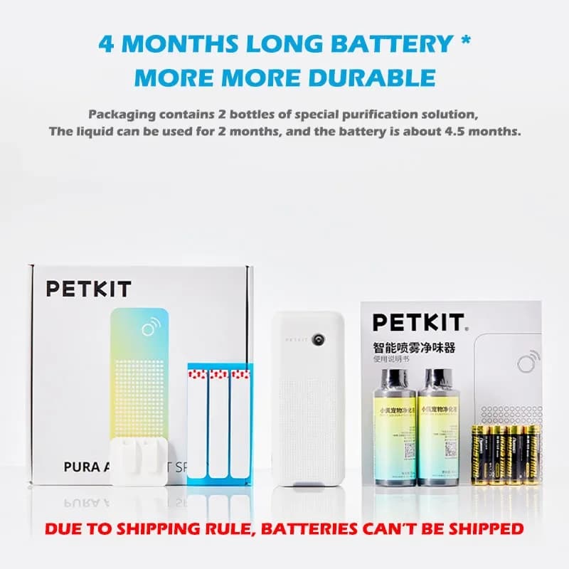 PETKIT PURE MAX Litter Box, Anti-Bacteria Smart K3 Spray Cat Toilet Deodorant, Odor Removal Machine, 4-Month Endurance