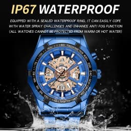 BINBOND Luxury Hollow-Out Quartz Wristwatch For Men Luminous Waterproof Men's Watch Business Sport Fashion Reloj Hommes