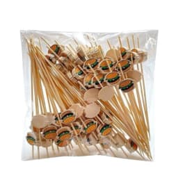 100PCS Hamburger Toothpicks Cocktail Picks Sticks Sandwiches Appetizers Cakes Dessert Drinks Fruit for Party Decoration Tools