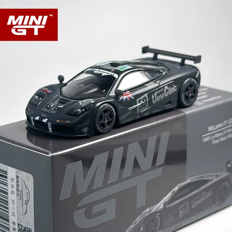 MINIGT 1:64 McLaren F1 GTR #59 1995 Le Mans 24Hr Winner MGT soiled alloy car Model 870