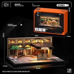 Collector 1/64 Fujiwara Tofu Shop Miniature Scene Model Figurines, Props and Ornaments Small-scale Display Sand Table