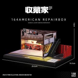 Collector 1/64 Fujiwara Tofu Shop Miniature Scene Model Figurines, Props and Ornaments Small-scale Display Sand Table