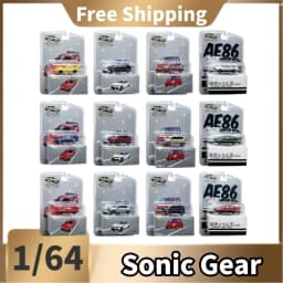 [In Stock] Sonic Gear 1/64 Mazda RX7 AE86 Golf GTI Honda JAZZ alloy car model, ideal for holiday gifts and collection pieces.