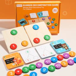 Children's Wooden Number Decomposition Addition Subtraction Operation Montessori Logical Thinking Training Math Educational Toys