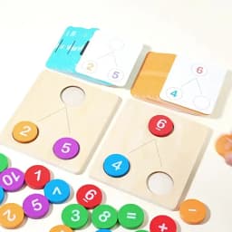 Children's Wooden Number Decomposition Addition Subtraction Operation Montessori Logical Thinking Training Math Educational Toys