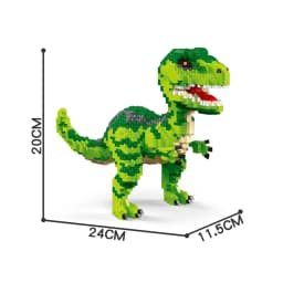 Tyrannosaurus Rex or Velocira Dinosaur Models Micro Mini Building Blocks for Adult Puzzle Toys Perfect Gifts Desktop Decoration