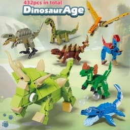 Tyrannosaurus Rex or Velocira Dinosaur Models Micro Mini Building Blocks for Adult Puzzle Toys Perfect Gifts Desktop Decoration