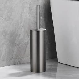 Stainless Steel Bathroom Toilet Brush Holder Accessories Black Toilet Brush Wall Mounted WC Cleaner Brush FR07