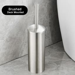 Stainless Steel Bathroom Toilet Brush Holder Accessories Black Toilet Brush Wall Mounted WC Cleaner Brush FR07