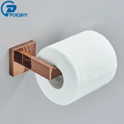 Rose Golden Bath Hardware Set Toilet Accessories Towel Rack Toilet Paper Holder Towel Bar Stainless Steel Bathroom Accessories