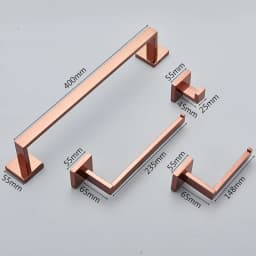 Rose Golden Bath Hardware Set Toilet Accessories Towel Rack Toilet Paper Holder Towel Bar Stainless Steel Bathroom Accessories
