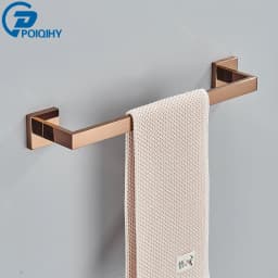 Rose Golden Bath Hardware Set Toilet Accessories Towel Rack Toilet Paper Holder Towel Bar Stainless Steel Bathroom Accessories