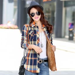 2026 Brand Winter Warm Women Velvet Thicke Plaid Shirt Style Coat Jacket Women Clothes Tops Female Casual Jacket Outerwear