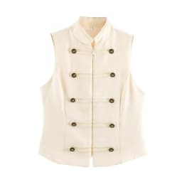 SLTNX Women's Top 2026 Spring New Black Sleeveless Rope Knot Decorative Slim Fit Top Vest Unique Fashion Cool Trendy