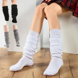 New White Black Loose Socks Slouch Boots Stockings Woman JK Uniform Accessories Leg Warmers Cosplay Socks for Women Girls 2027