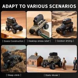 KF32 1:64 RC Mini Climbing Alloy Video Car With LED Light and HD Camera Radio Remote Control Vehicle Toy for Kids Best Gift