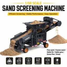 1/50 YG180 RC Sand Screening Machine Dual-Speed ​​Operation Lighting Sound Effects Vibration System Simulation RC Toy Car Model