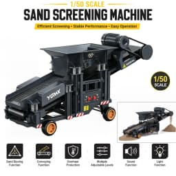 1/50 YG180 RC Sand Screening Machine Dual-Speed ​​Operation Lighting Sound Effects Vibration System Simulation RC Toy Car Model