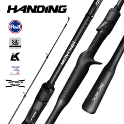 HANDING BONE FALCON Fishing Rod Fuji SIC Guide Ring M40X Carbon Fiber Full Carbon Monocoque Handle Casting Spinning Fishing Rods